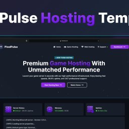 PixelPulse - Hosting Front-End Template